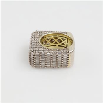 Sara Jewelry Sterling Silver Hip Hop Bling Ring