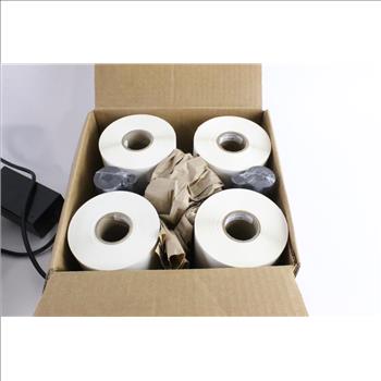 Sato Barcode Printer With 10 Boxes Of Paper Rolls