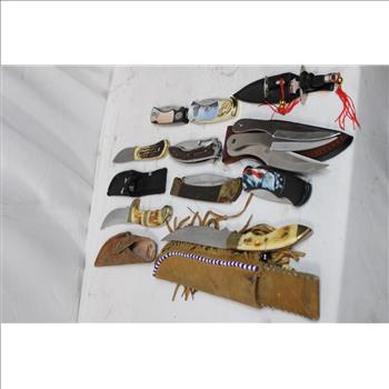 Schrade, J Jacobs Oregon Knife And Other Knives,  Pieces