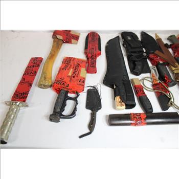 Schrade, MTech, Cobra Hunter II, And Other Knives, 15 Pieces