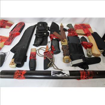 Schrade, MTech, Cobra Hunter II, And Other Knives, 15 Pieces