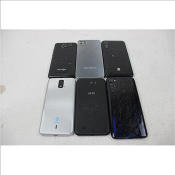 Schuk, Celero, Blu Cell Phone Lot, 6 Pieces, Sold For Parts