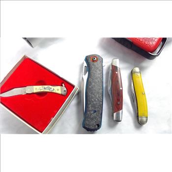 Scope, Misc Knives, Motorola Walkie Talkies,