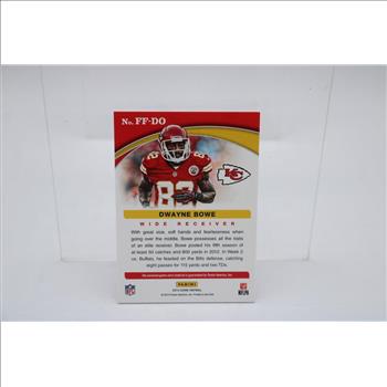 Score 13 Franchise Fabrics Dwayne Bowe Trading Card