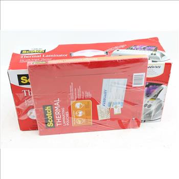 Scotch Thermal Laminator, Laminating Pouches, And More, 4 Pieces