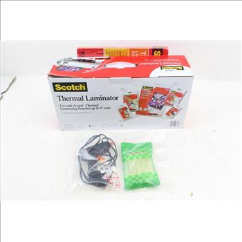 Scotch Thermal Laminator, Laminating Pouches, And More, 4 Pieces