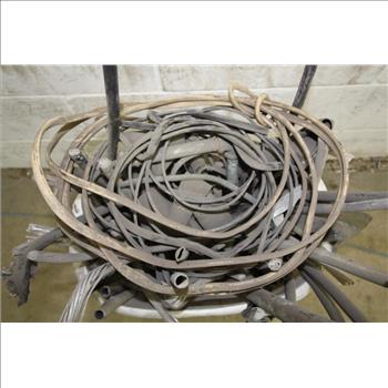 Scrap Metal In Garbage Bin, 34lbs