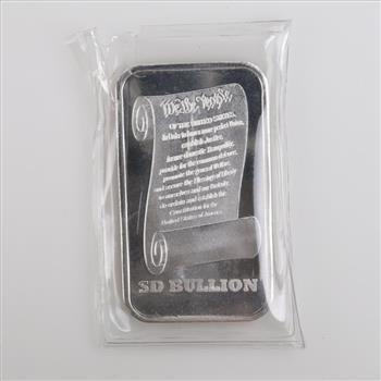 SD Bullion Proclaim Liberty Fine Silver Bar 1 Troy Oz
