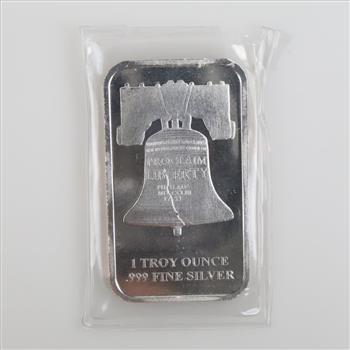 SD Bullion Proclaim Liberty Fine Silver Bar 1 Troy Oz