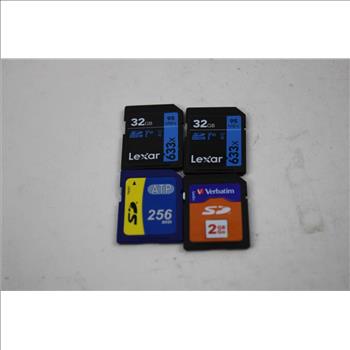SD Memory Card Lot - 9 Cards