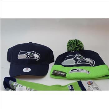 Seattle Seahawks  Hats And Beanies, 5 Pieces