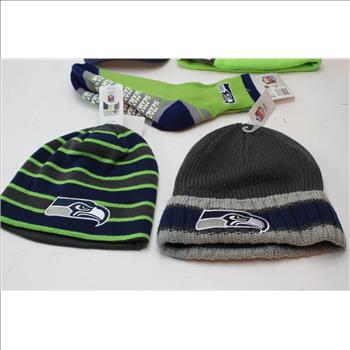 Seattle Seahawks  Hats And Beanies, 5 Pieces