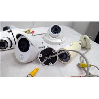 Security Cameras Bulk Lot, 9 Pieces