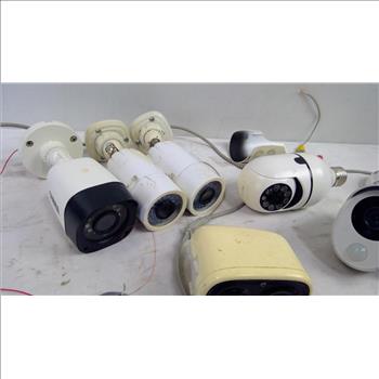 Security Cameras Bulk Lot, 9 Pieces