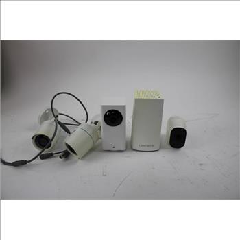Security Cameras Bulk Lot -- Swann, Arlo, Wyze, And More, 8 Pieces