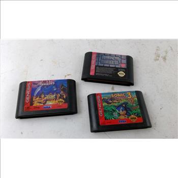 Sega Genesis Games 3 Pieces
