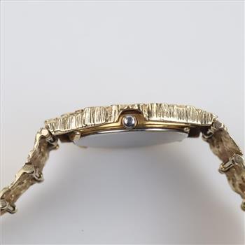 Seiko 10kt Gold Nugget Style Watch