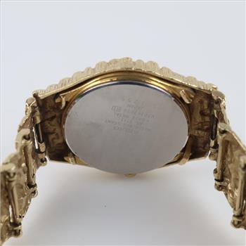 Seiko 10kt Gold Nugget Style Watch