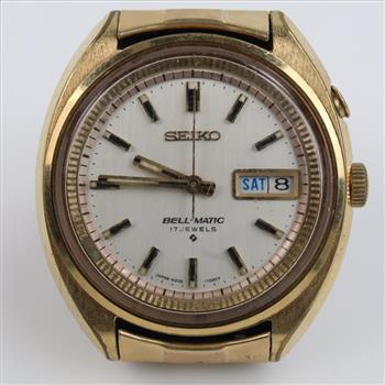 Seiko 18kt GP Bell-Matic Watch