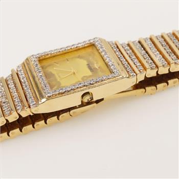 Seiko 2.77cts TW Diamond 14kt Gold Dress Watch - Evaluated By Our Certified Gemologist - AGS / GIA