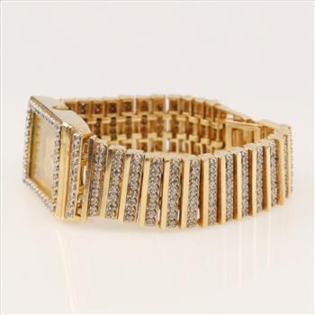 Seiko 2.77cts TW Diamond 14kt Gold Dress Watch - Evaluated By Our Certified Gemologist - AGS / GIA