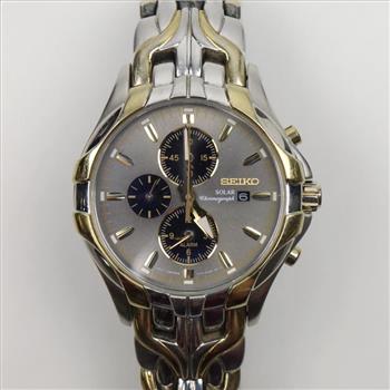 Seiko Excelsior Solar Chronograph Watch