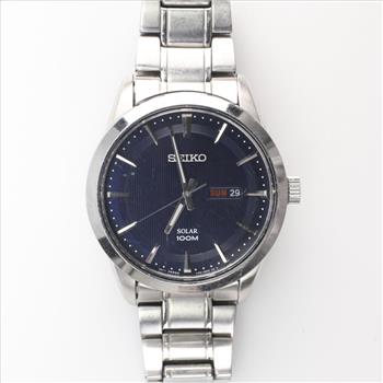 Seiko Solar Blue Dial Watch