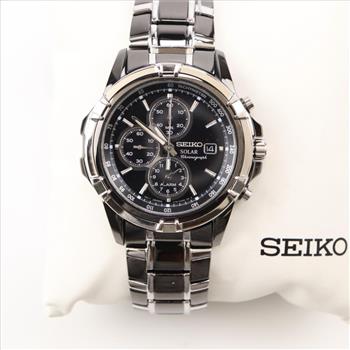 Seiko Solar Chronograph Watch