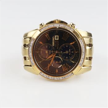 Seiko Solar Chronograph Watch