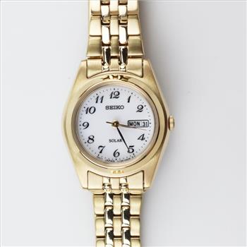 Seiko Solar Stainless Steel Watch