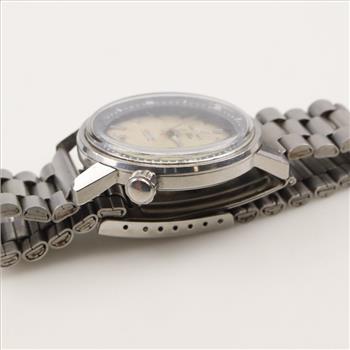 Seiko Sportsmatic Silver Wave Watch