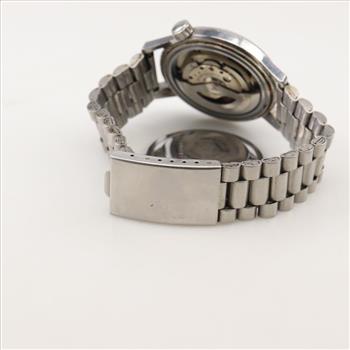 Seiko Sportsmatic Silver Wave Watch