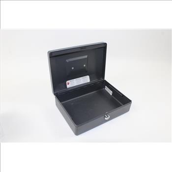 SentrySafe Cash Box With Key Lock , Black