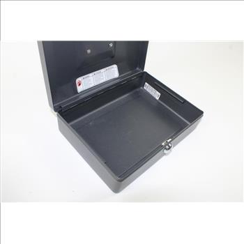 SentrySafe Cash Box With Key Lock , Black
