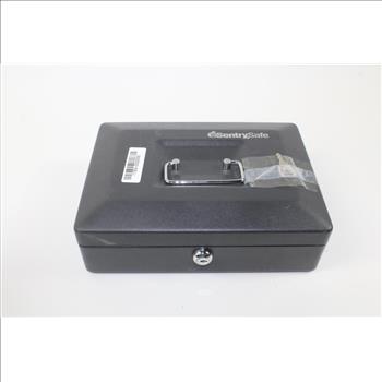 SentrySafe Cash Box With Key Lock , Black