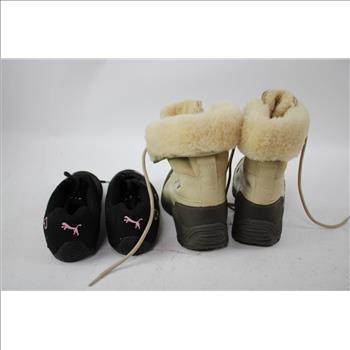 Serious Footgear LaCrosse Men's Boots, Women's UGG Snow Boots, Puma Sneakers, 3 Pieces