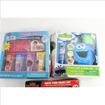 Sesame Street Kids 6 Piece Bath & Body Set And Other Bath Sets, 3 Pieces