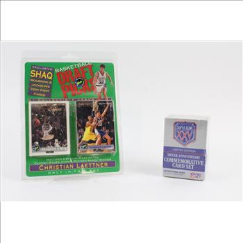 Set Of Classic 1992 Basketball Draft Picks,  Certified Limited Edition And F NFL Pro Set Superbowl 25 Commemorative Card Set, Li
