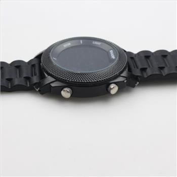 Sharp Black Stainless Steel Watch