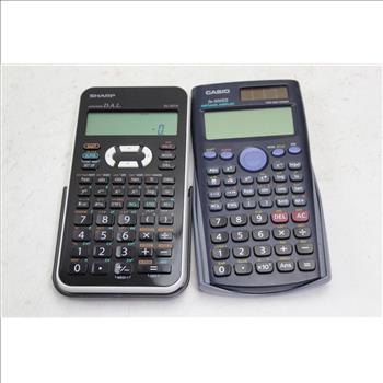 Sharp, Casio Calculators 2 Pieces