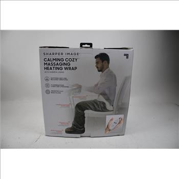 Sharper Image Calming Cozy Massaging Heating Wrap With Sherpa Lining