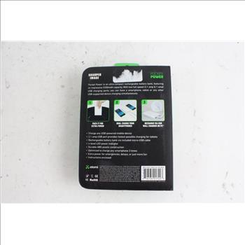 Sharper Image Pocket Power Rechargeable Battery Bank