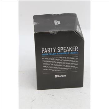 Sharper Image SBT613 Bluetooth Wireless Party Speaker With Lights