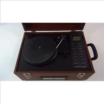 Sharper Image Stereo CD & Vinyl Record Player W/am/fm Tuner