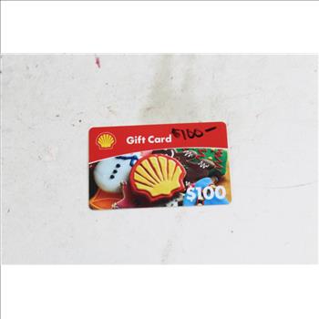 Shell Gift Card; Card Amount: $100
