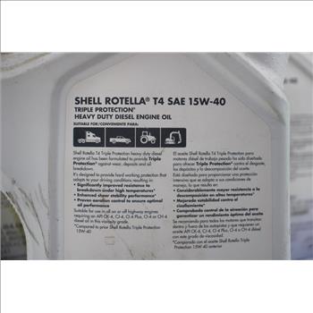 Shell Rotella T4 SAE 15W-40 Heavy Duty Diesel Engine Oil, 5 Pieces, 1 GAL