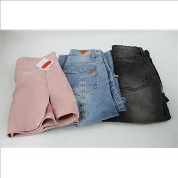 Sherpa-Lined Joggers, Junior's Pink Skirt, Size 3 Junior Jeans, And More, 5 Pieces