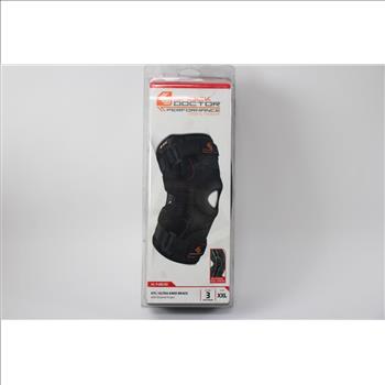 Shock Doctor Performance Ultra Knee Brace, Black, Level 3, Size XXL
