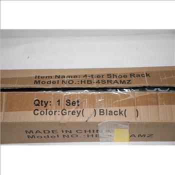 Shoe Rack, Curtain Rod, And More Lot, 4 Pieces