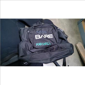 SI Tech Drysuit, Bare SB System Mid Layer Vest/Top/Pants, 4 Pieces With Travel Bag